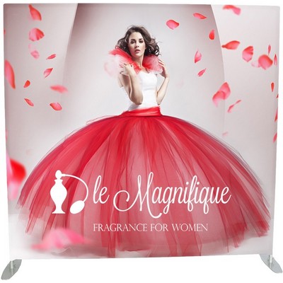 Flat Frame Fabric Backdrop W/Aluminum Stand (97"X91"X18")
