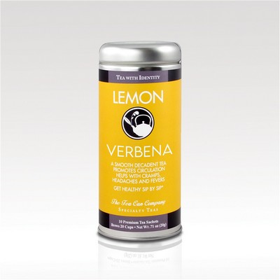 Tea Can Company Lemon Verbena Black Tall Tin