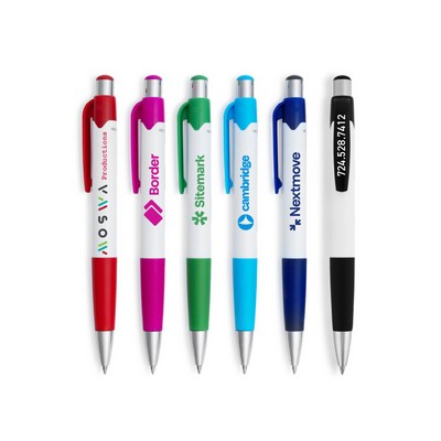 Maddie Gel Click Pen w/ Recycled Plastic